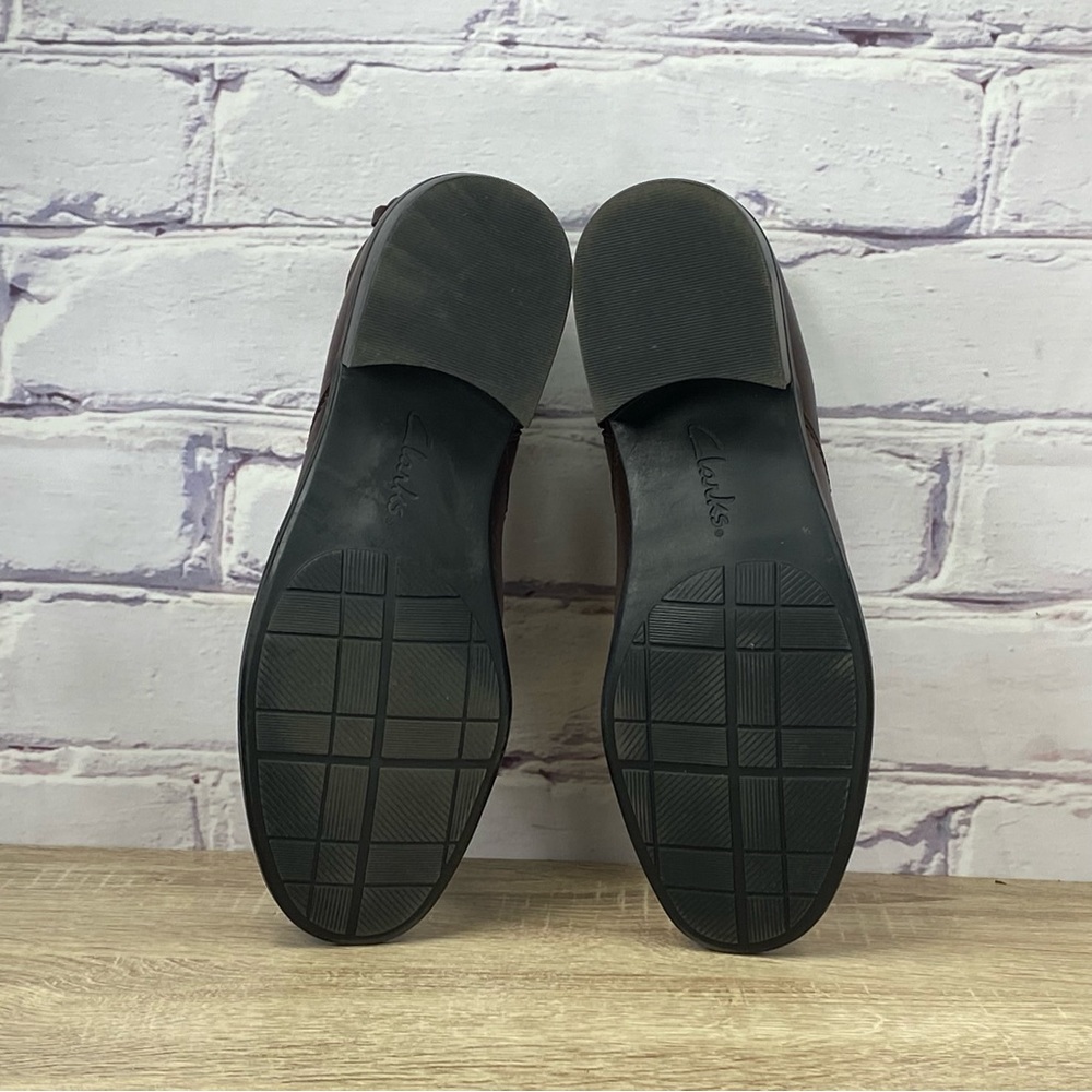 Clarks Lea Kittredge Brown Leather Buckle Ankle Boots - Picture 7 of 8